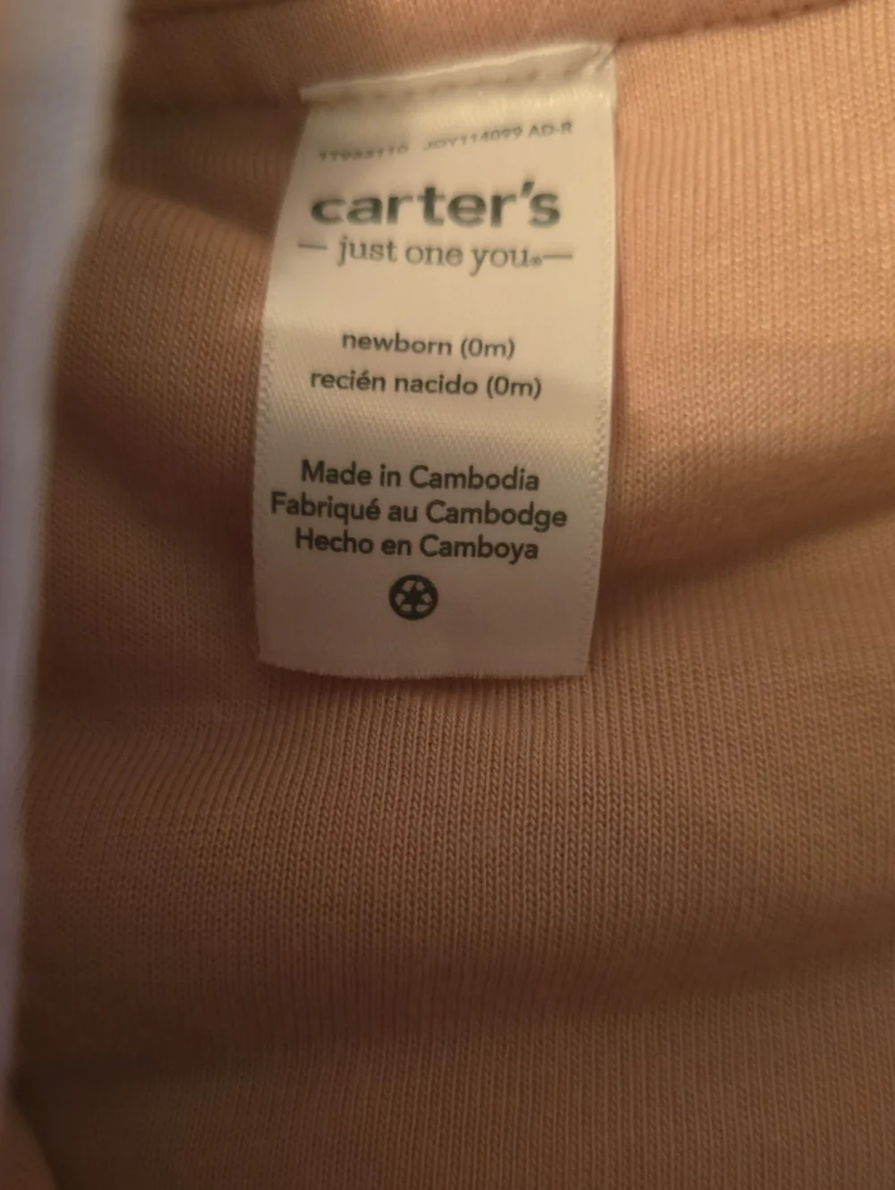 New Carter's Newborn Pink Plush Bear Footed One-Piece Hooded Snowsuit